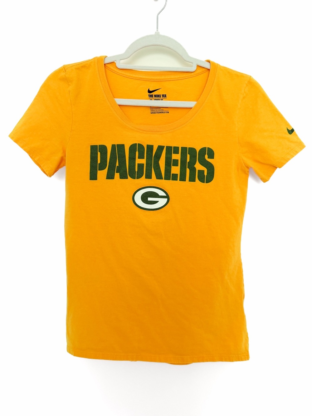 Green Bay Packers Nike Gold Yellow Short Sleeve T-Shirt